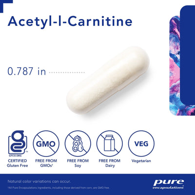 Pure Encapsulations - Acetyl-L-Carnitine 250 Mg - OurKidsASD.com - #Free Shipping!#