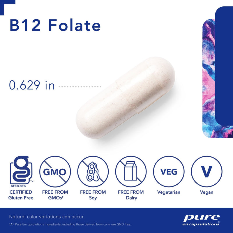 Pure Encapsulations - B12 Folate - OurKidsASD.com - 