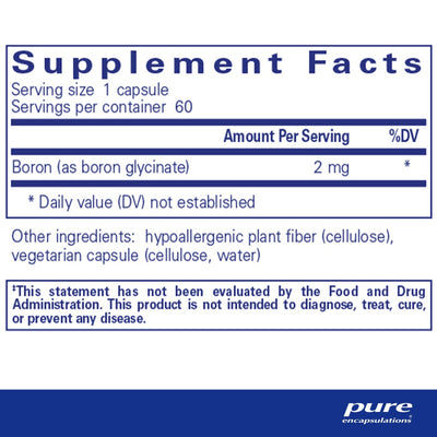 Pure Encapsulations - Boron (Glycinate) - OurKidsASD.com - #Free Shipping!#