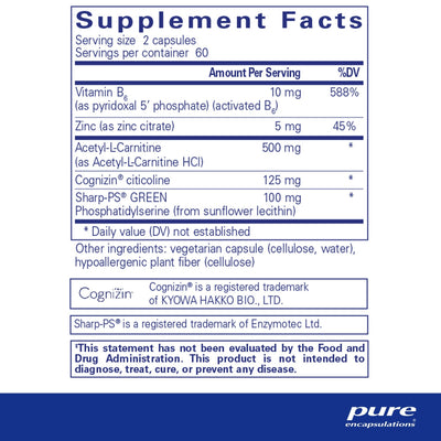 Pure Encapsulations - CogniPhos - OurKidsASD.com - #Free Shipping!#