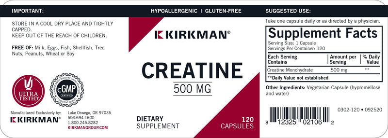 Kirkman Labs - Creatine Hypoallergenic - OurKidsASD.com - 