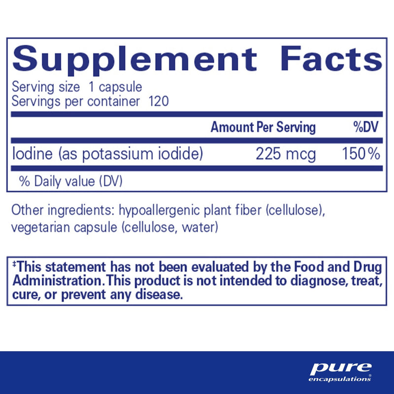 Pure Encapsulations - Iodine (Potassium Iodide) - OurKidsASD.com - 