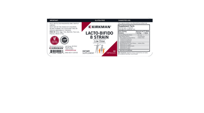 Kirkman - Lacto/Bifido 8-Strain Probiotic - Low Dose 12 Billion CFUs per Capsule - OurKidsASD.com - #Free Shipping!#