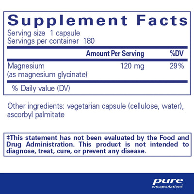 Pure Encapsulations - Magnesium (Glycinate) - OurKidsASD.com - #Free Shipping!#