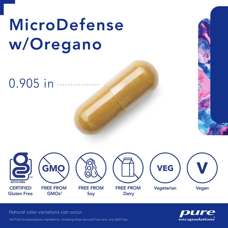 Pure Encapsulations - MicroDefense W/ Oregano - OurKidsASD.com - 