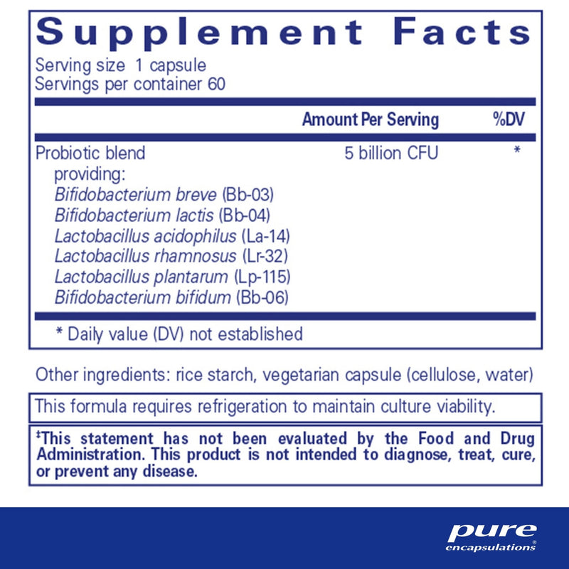 Pure Encapsulations - PureProbiotic (Allergen-Free) - OurKidsASD.com - 