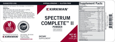 Kirkman Labs - Spectrum Complete II Powder - Hypoallergenic - OurKidsASD.com - #Free Shipping!#