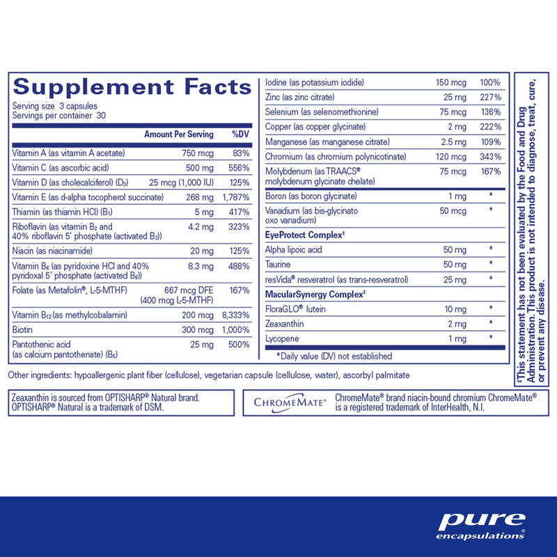 Pure Encapsulations - VisionPro Nutrients - OurKidsASD.com - 