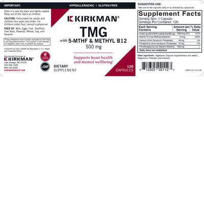 TMG 500 mg w/5-MTHF & B12