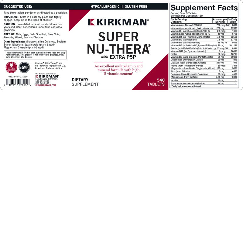 Super Nu-Thera with Extra P5P