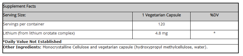 Lithium Orotate (4.8mg)