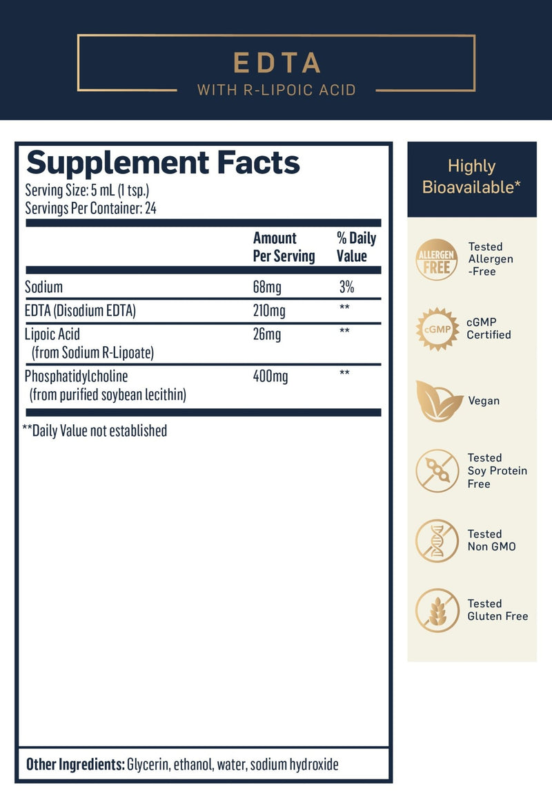 Quicksilver Scientific - EDTA Liposomal with R-Lipoic Acid - OurKidsASD.com - 