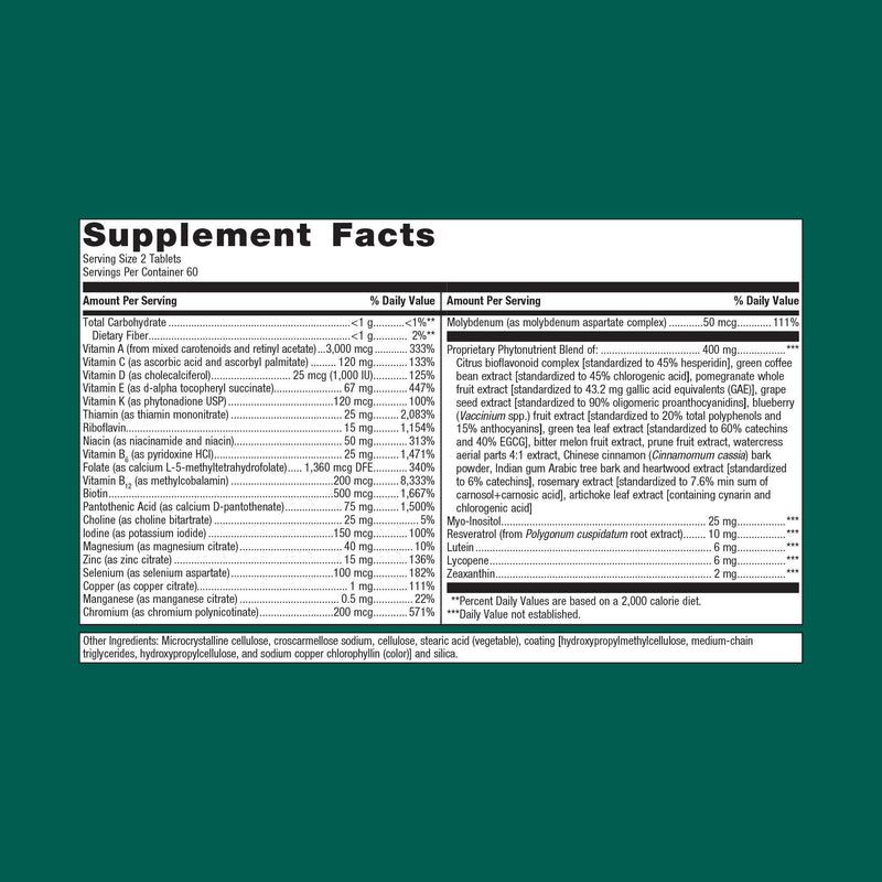 PhytoMulti Multivitamin Tablets