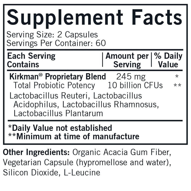 Kirkman - Lactobacillus Reuteri Plus - OurKidsASD.com - 