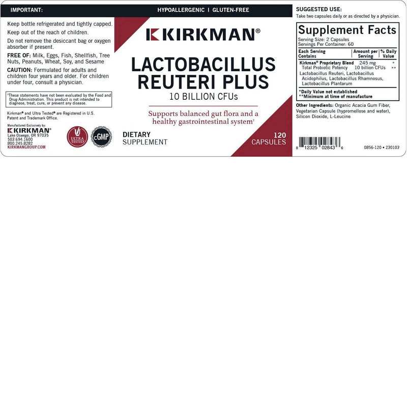 Kirkman - Lactobacillus Reuteri Plus - OurKidsASD.com - 
