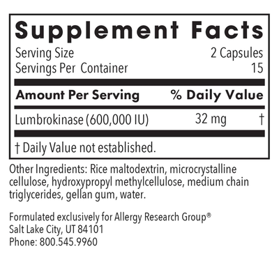 Lumbrokinase Circulatory Systemic Enzymes