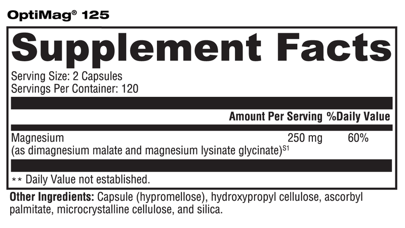 Xymogen - OptiMag 125 - OurKidsASD.com - 