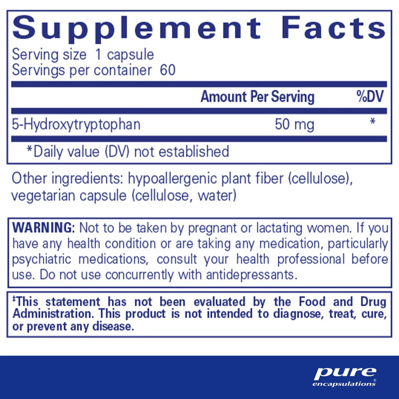 Pure Encapsulations - 5-HTP 50mg - OurKidsASD.com - 