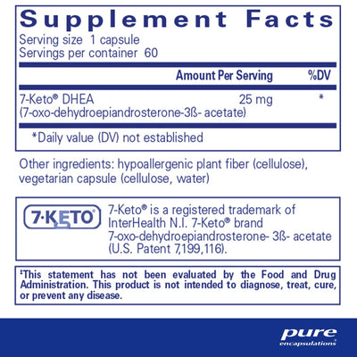 Pure Encapsulations - 7-KETO DHEA (25mg) - OurKidsASD.com - #Free Shipping!#