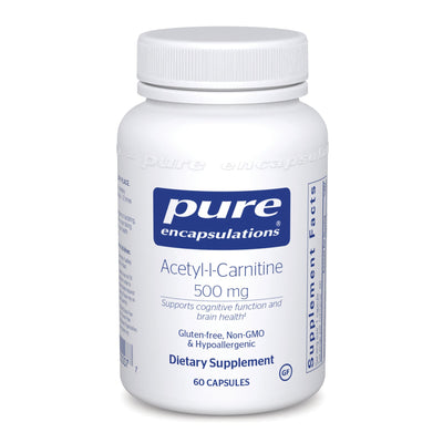 Pure Encapsulations - Acetyl-L-Carnitine 500 Mg - OurKidsASD.com - #Free Shipping!#