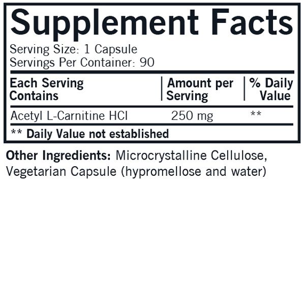 Kirkman Labs - Acetyl L-Carnitine 250 mg – Hypoallergenic - OurKidsASD.com - 