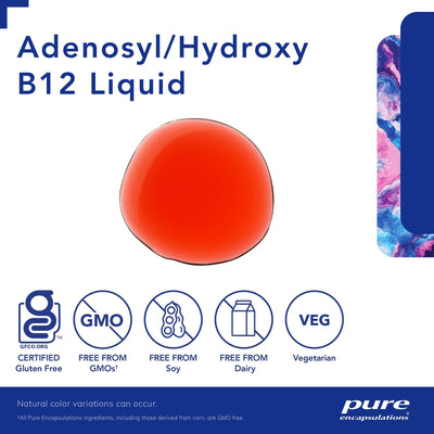 Pure Encapsulations - Adenosyl/Hydroxy B12 Liquid - OurKidsASD.com - #Free Shipping!#