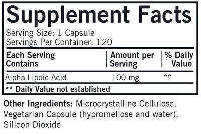 Kirkman Labs - Alpha-Lipoic Acid 100 Mg. Hypoallergenic - OurKidsASD.com - #Free Shipping!#