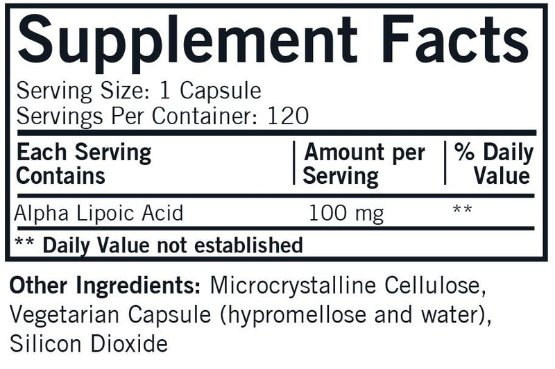 Kirkman Labs - Alpha-Lipoic Acid 100 Mg. Hypoallergenic - OurKidsASD.com - 