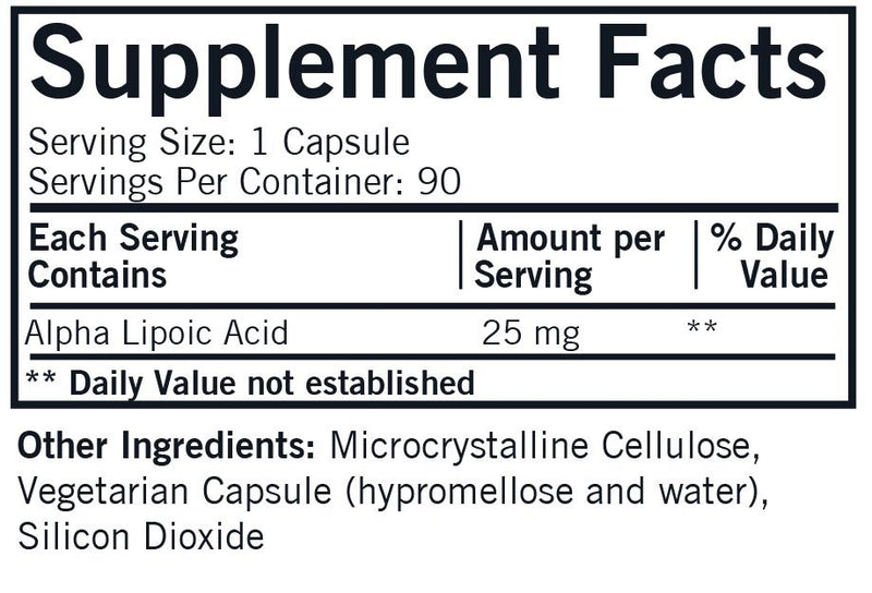 Kirkman Labs - Alpha-Lipoic Acid 25 Mg. Hypoallergenic - OurKidsASD.com - 