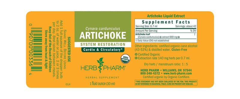 Herb Pharm - Artichoke - OurKidsASD.com - 