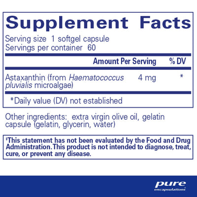 Pure Encapsulations - Astaxanthin - OurKidsASD.com - #Free Shipping!#