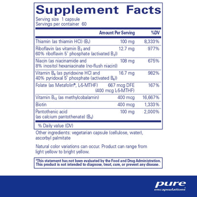 Pure Encapsulations - B-Complex Plus - OurKidsASD.com - #Free Shipping!#