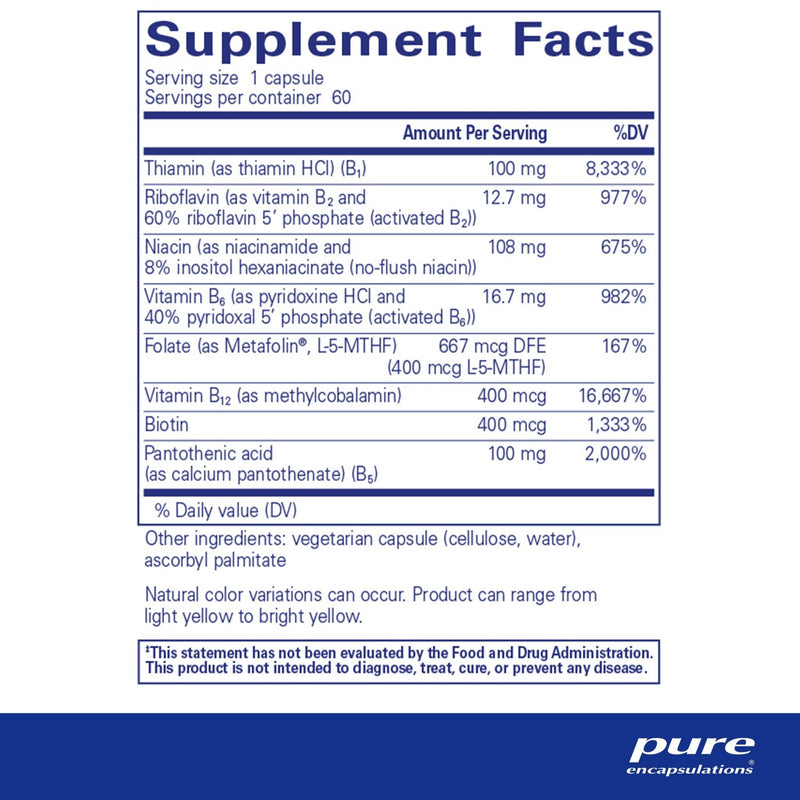 Pure Encapsulations - B-Complex Plus - OurKidsASD.com - 