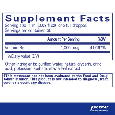Pure Encapsulations - B12 (Methylcobalamin) - OurKidsASD.com - #Free Shipping!#