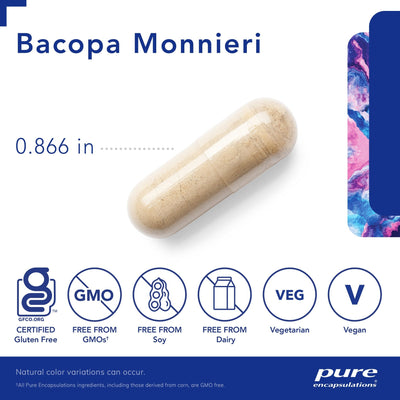 Pure Encapsulations - Bacopa Monniera - OurKidsASD.com - #Free Shipping!#
