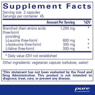 Pure Encapsulations - BCAA (Branched Chain Amino Acids) - OurKidsASD.com - #Free Shipping!#