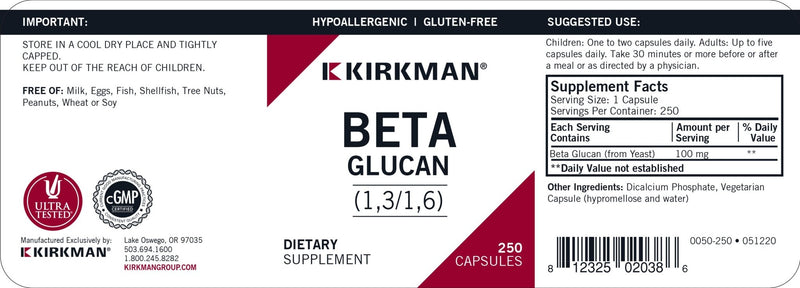 Kirkman Labs - Beta-1,3/1,6-Glucan Hypoallergenic - OurKidsASD.com - 