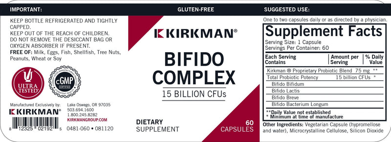 Kirkman Labs - Bifido Complex - OurKidsASD.com - 