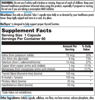 Bio-Genesis - BioThyro - OurKidsASD.com - #Free Shipping!#