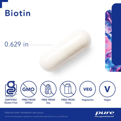 Pure Encapsulations - Biotin (8mg) - OurKidsASD.com - #Free Shipping!#