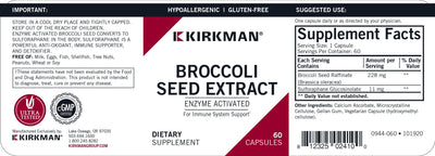 Kirkman Labs - Broccoli Seed Extract - Enzyme Activated - OurKidsASD.com - #Free Shipping!#
