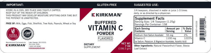Kirkman Labs - Buffered Vitamin C Flavored - OurKidsASD.com - 