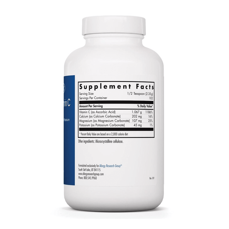 Allergy Research Group - Buffered Vitamin C Powder 240 Grams (8.5 oz) - OurKidsASD.com - 