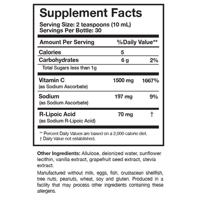 Researched Nutritionals - C-RLA Vanilla Caramel – Liposomal Vitamin C - OurKidsASD.com - #Free Shipping!#