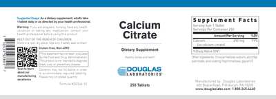 Douglas Laboratories - Calcium Citrate - OurKidsASD.com - #Free Shipping!#