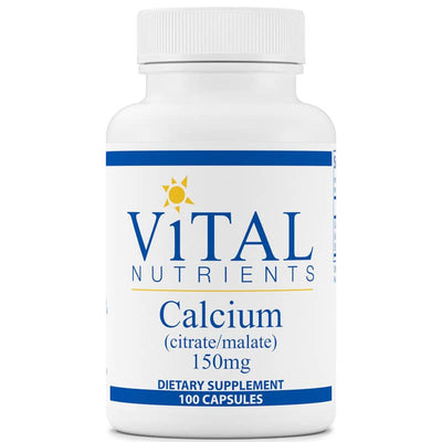 Vital Nutrients - Calcium (Citrate/Malate) 150mg - OurKidsASD.com - #Free Shipping!#