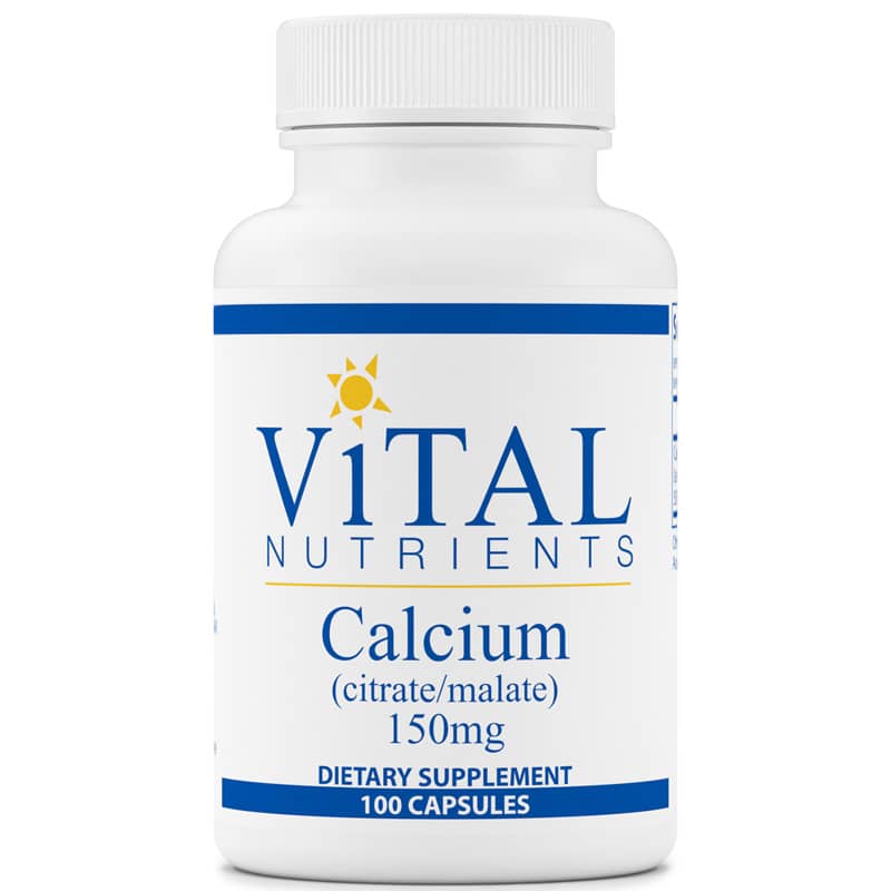 Vital Nutrients - Calcium (Citrate/Malate) 150mg - OurKidsASD.com - 