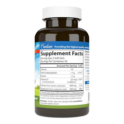 Carlson - Calcium & Magnesium - OurKidsASD.com - #Free Shipping!#