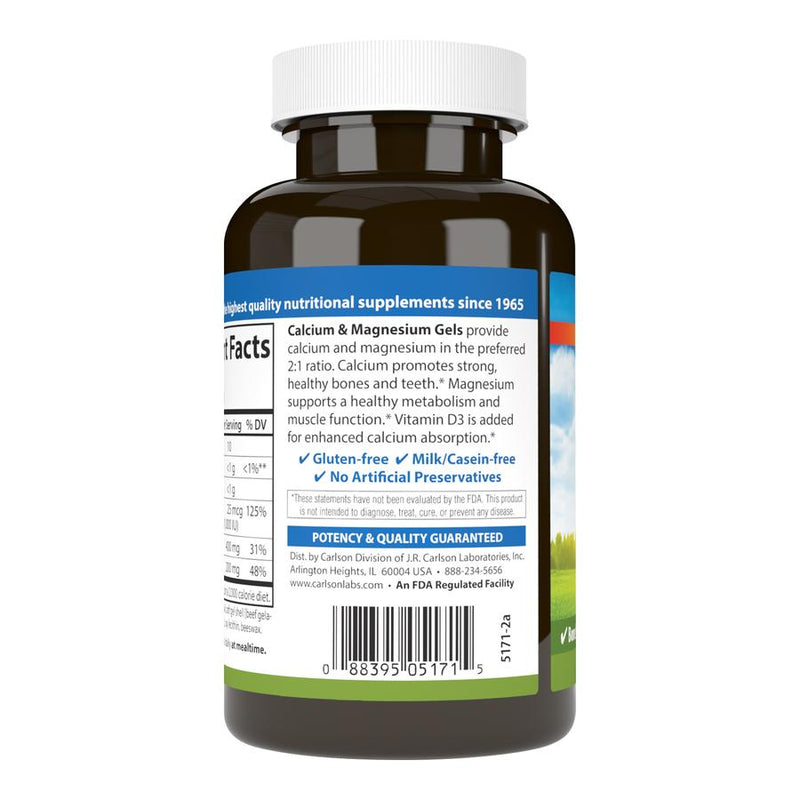 Carlson - Calcium & Magnesium - OurKidsASD.com - 