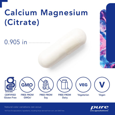 Pure Encapsulations - Calcium Magnesium (Citrate) - OurKidsASD.com - #Free Shipping!#